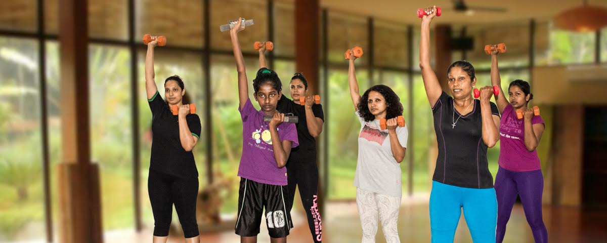 Ladies Aerobics Exercise | Fitness Center Sri Lanka
